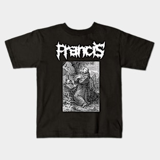 Saint Francis of Assisi Punk Metal Gothic Kids T-Shirt